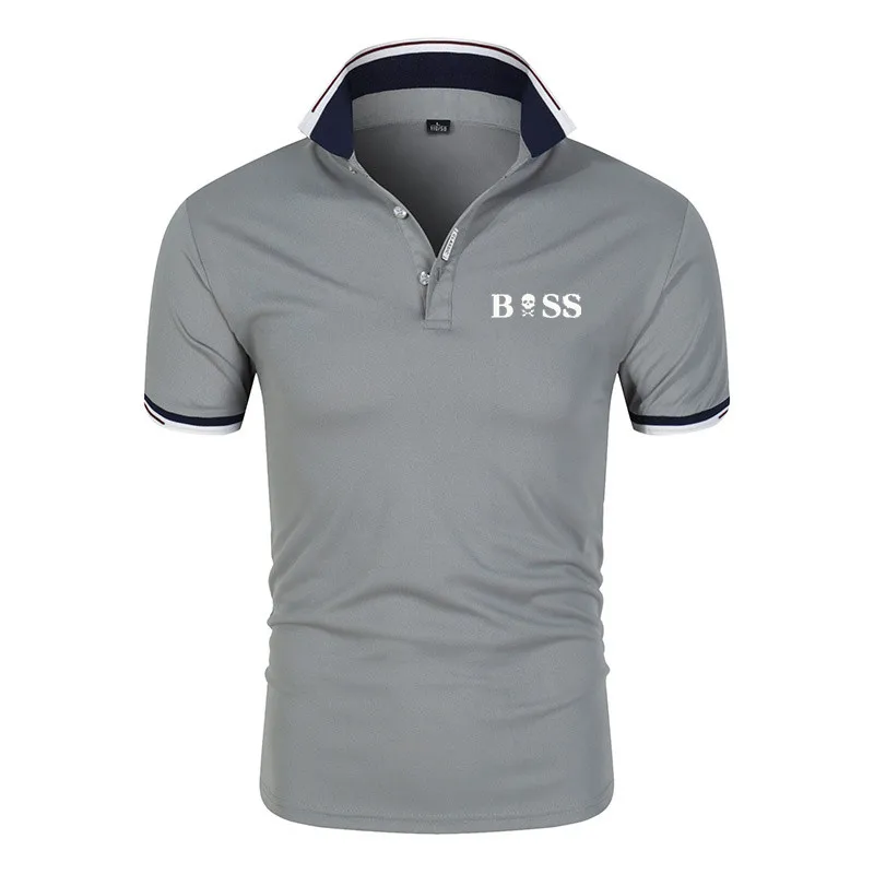 

Новинка 2022, модная летняя спортивная быстросохнущая мужская рубашка-поло для гольфа, деловая Повседневная Удобная дышащая рубашка-поло с коротким рукавом