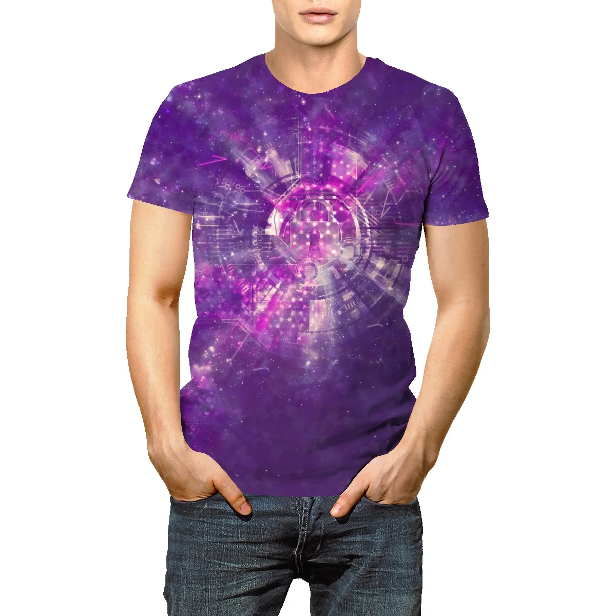 Оригинальная кодовая Европейская и американская футболка большого размера с