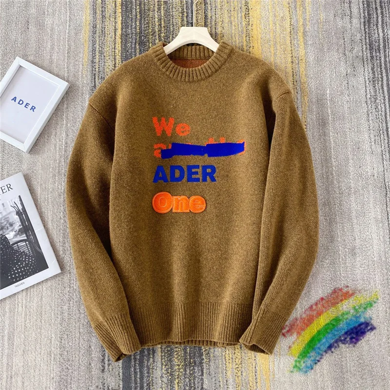 

Ader Error Sweatshirt Men Women 1:1 High-Quality We ADER Sweatshirt Embroidery Adererror Hoodie One Pullovers