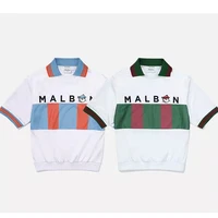 malbon golf women short sleeved top summer casual polo shirt sports breathable color matching t shirt golf clothing %ec%97%ac%ec%84%b1 %ea%b3%a8%ed%94%84%ec%9b%a8%ec%96%b4