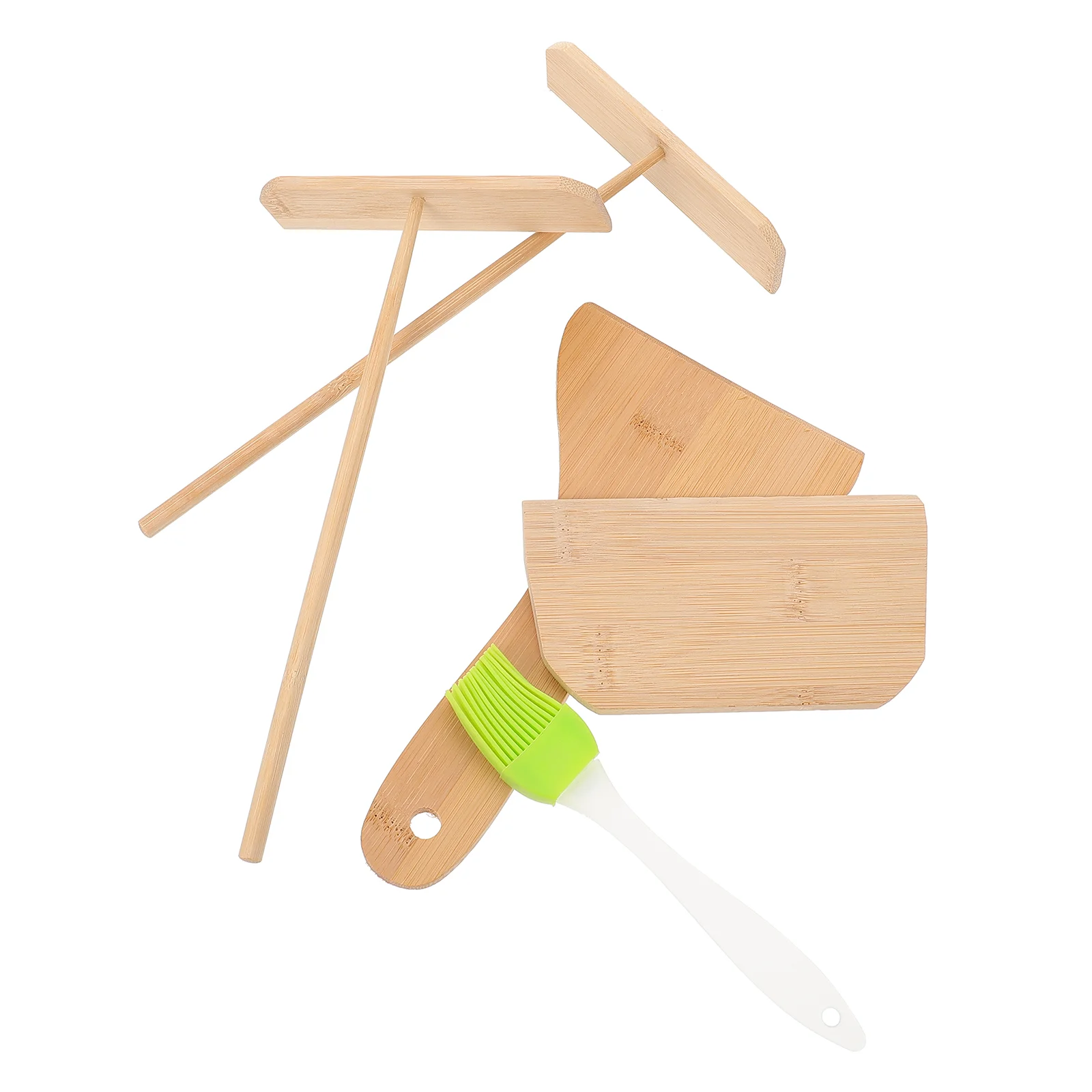 

Crepe Spreader Pancake Tool Spatula Maker Batter Kit Making Tools Wooden Scraper Pan Spreaders Spreading Turner Set Rake