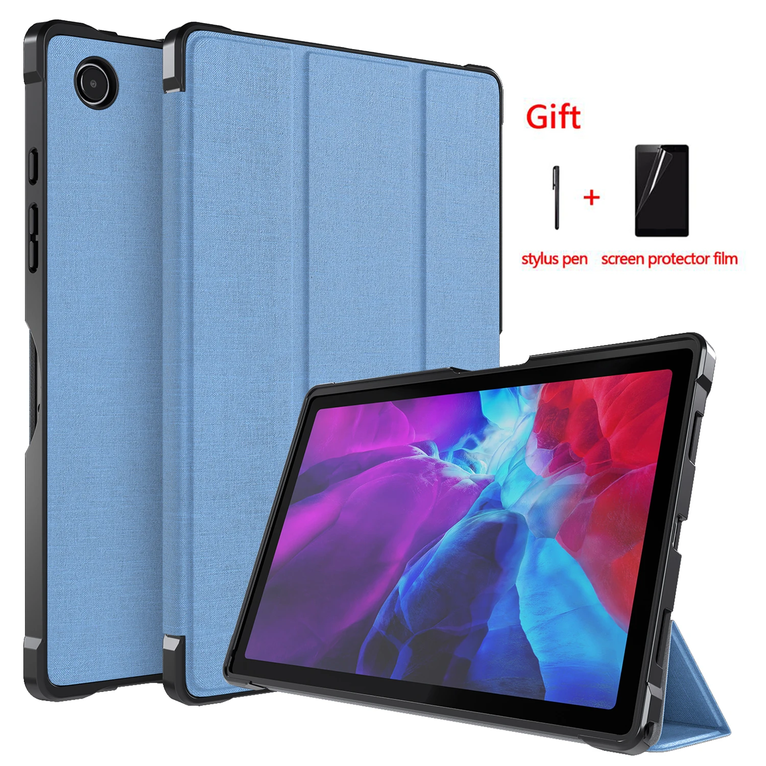 

Case for Samsung Galaxy Tab A8 10.5 inch 2022 Tablet Cover Tri-fold Flip SM-X200 SM-X205 Case