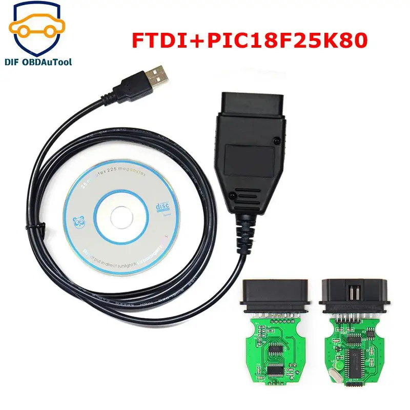 Фото Для VAG K + CAN 1,4 полная версия Commander PIC18F25K80 + FT232RQChip OBD автомобильный диагностический кабель для AUDI/VW/Skoda/Seat №1