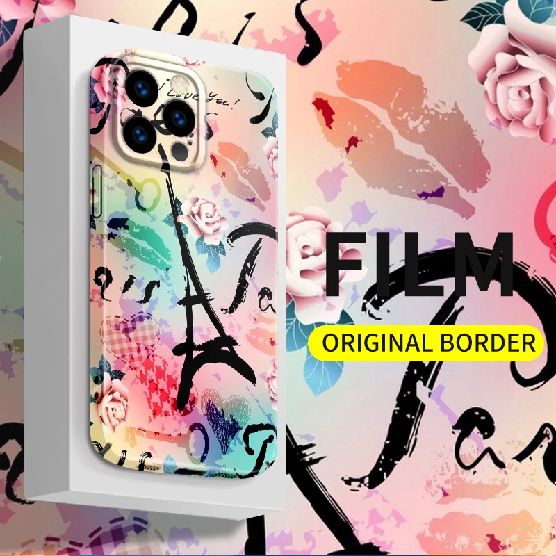 Милые Мультяшные чехлы для телефонов противоударный чехол iphone 15 14 13 12 11 XS x xr Pro Max