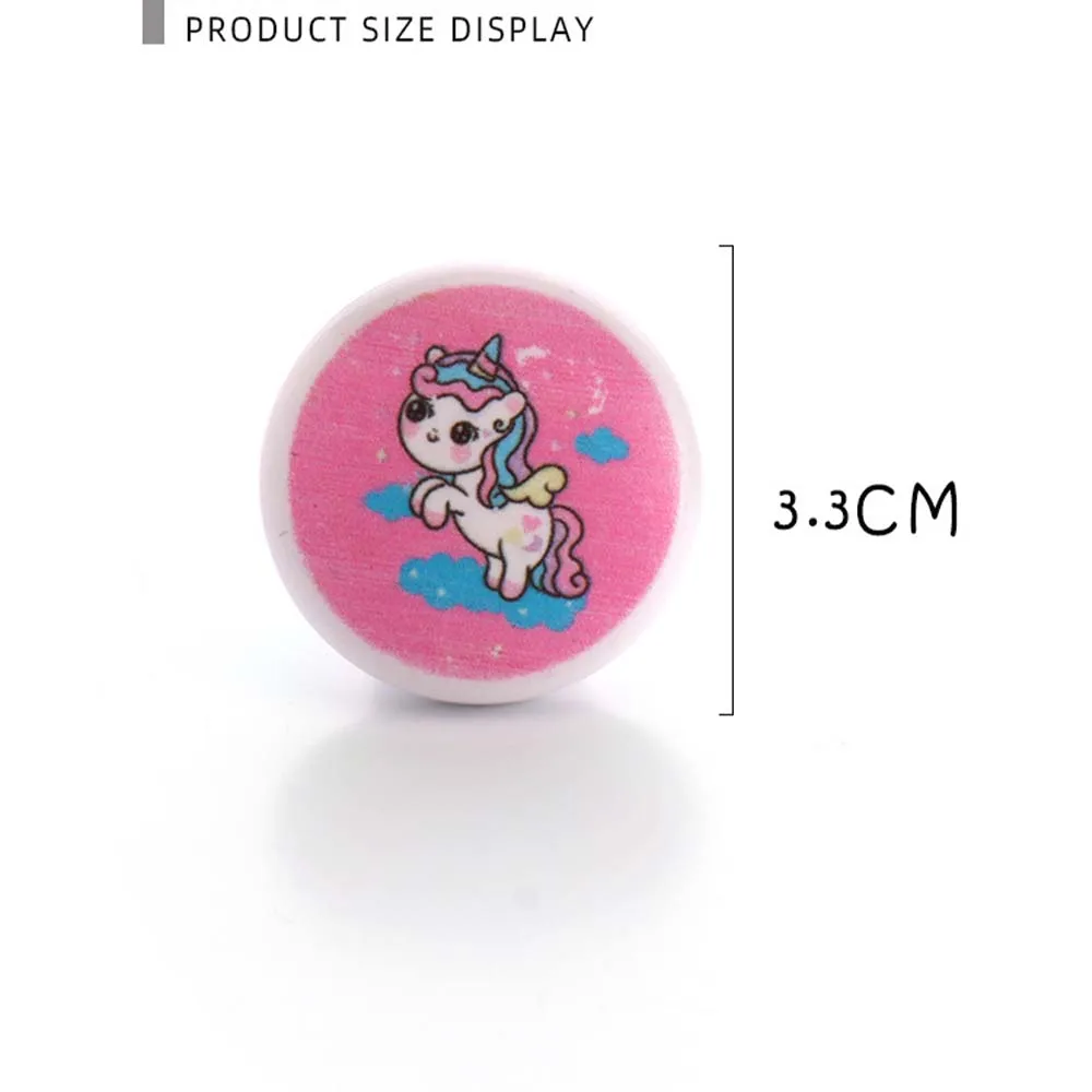 Ручка для выдвижного ящика шкафа детской комнаты цветная мультяшная пластиковая