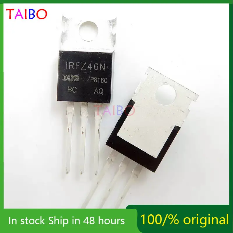 

50PCS - 100PCS 100% Real Original New Imported IRFZ46N TO-220 Mosfet MOS IRFZ46 TO220 IRFZ46NPBF FZ46N