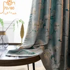 Современные шторы в скандинавском стиле с цветочным принтом, затемняющие шторы для гостиной, спальни, кабинета, столовой, занавески, готовые