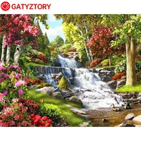 gatyztory acrylic paint by number for adults handmade drawing canvas pictures by number frameless art gift adults crafts home de