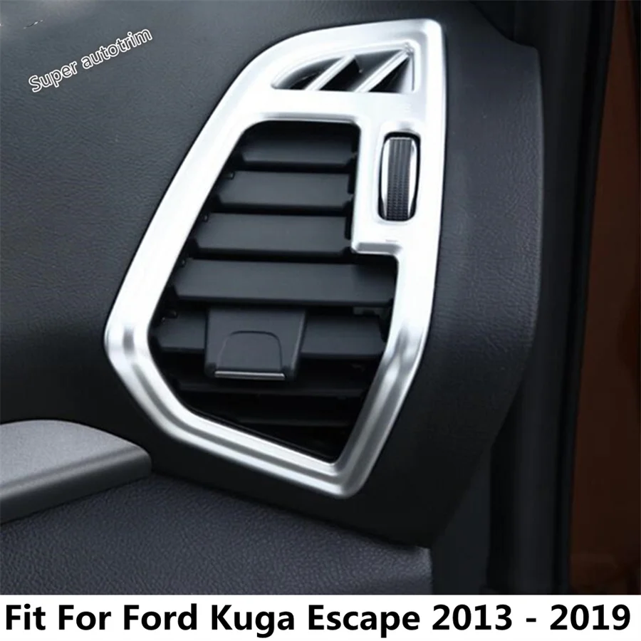 

Dashboard Side AC Air Conditioning Outlet Vent Frame Cover Trim For Ford Kuga / Escape 2013 - 2019 Matte Interior Accessories