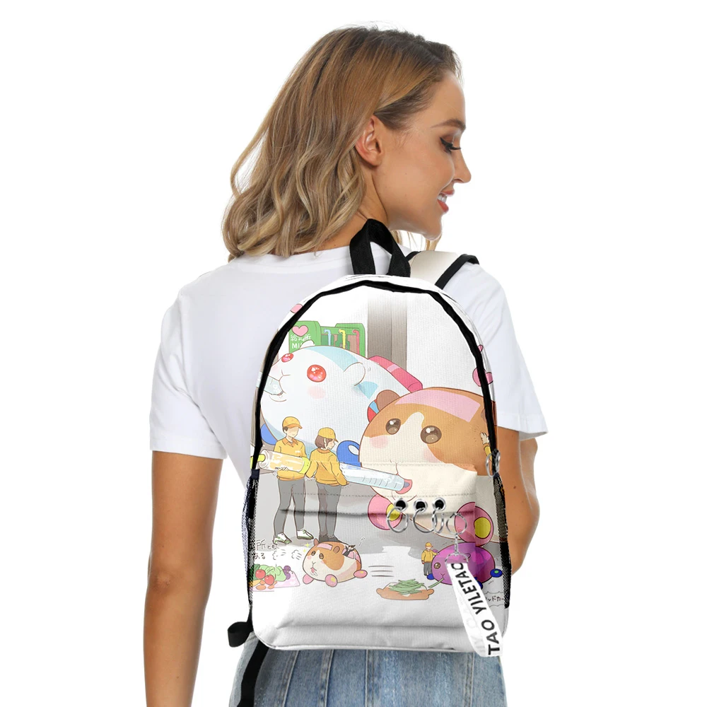 

Cartoon Pui Pui Molcar student Bookbag Notebook Backpacks 3D Print Oxford Waterproof Boys/Girls Key Chain Travel Backpacks