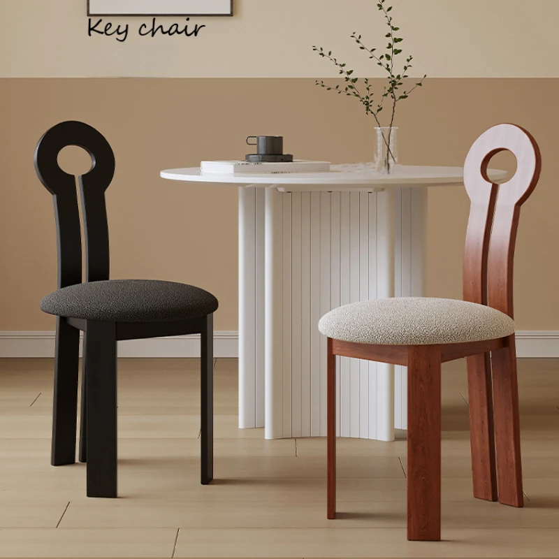 

Стул в стиле ретро из твердой древесины Wabi-домашний дизайнерский стул sabi, креативный дизайнерский стул, простой стул для переговоров