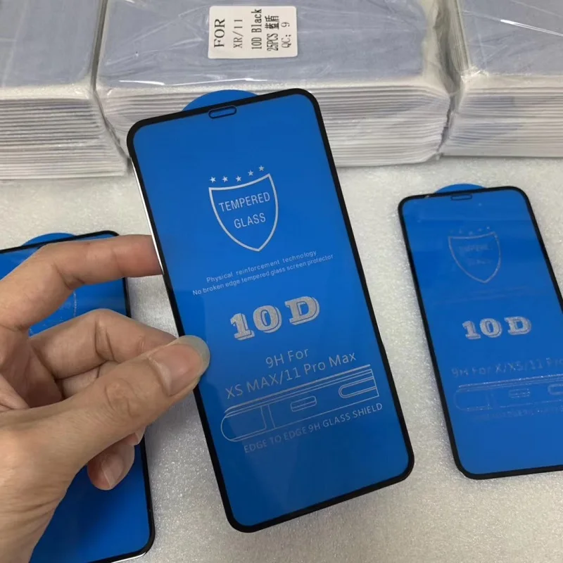10D Full Cover Screen Protector for iPhone 14 Pro Max 7 8 14Plus SE Tempered Glass for iPhone 13 11 PRO 12 Mini X XR XS MAX