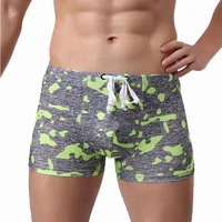 mens underwear lacing adjustable low waist print boxers shorts underpants panties underwear
