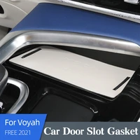 car door slot gasket for voyah free 2021 silicone pu non slip waterproof dirty organizer mat decorative tool accessories