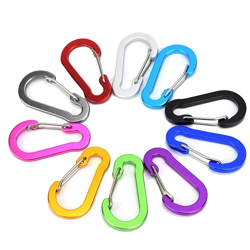 

12 шт. альпинистская Пряжка маленькая зажим-карабин аксессуары для альпинизма Steel