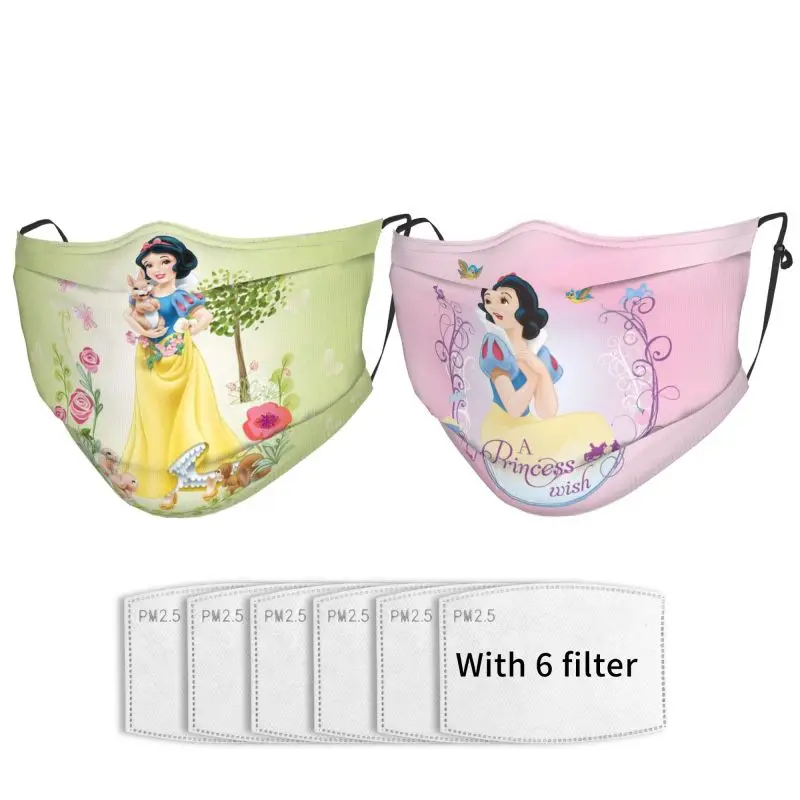 

Disney Cartoon Printing Adult Mask Outdoor Sports Protection Sunscreen Dust Masks Washable Adjustable Suitable Men Women 2PCS