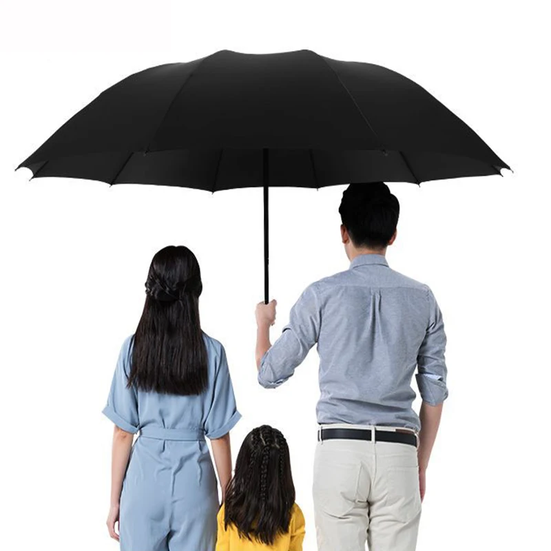 

130cm Big Vinyl Men Umbrella Male Rain Women's Umbrella Portable Folding Windproof Sun Umbrella for Female Parasol Paraguas