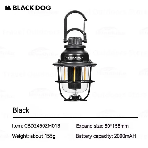 Naturehike BLACKDOG Ретро лампа для кемпинга