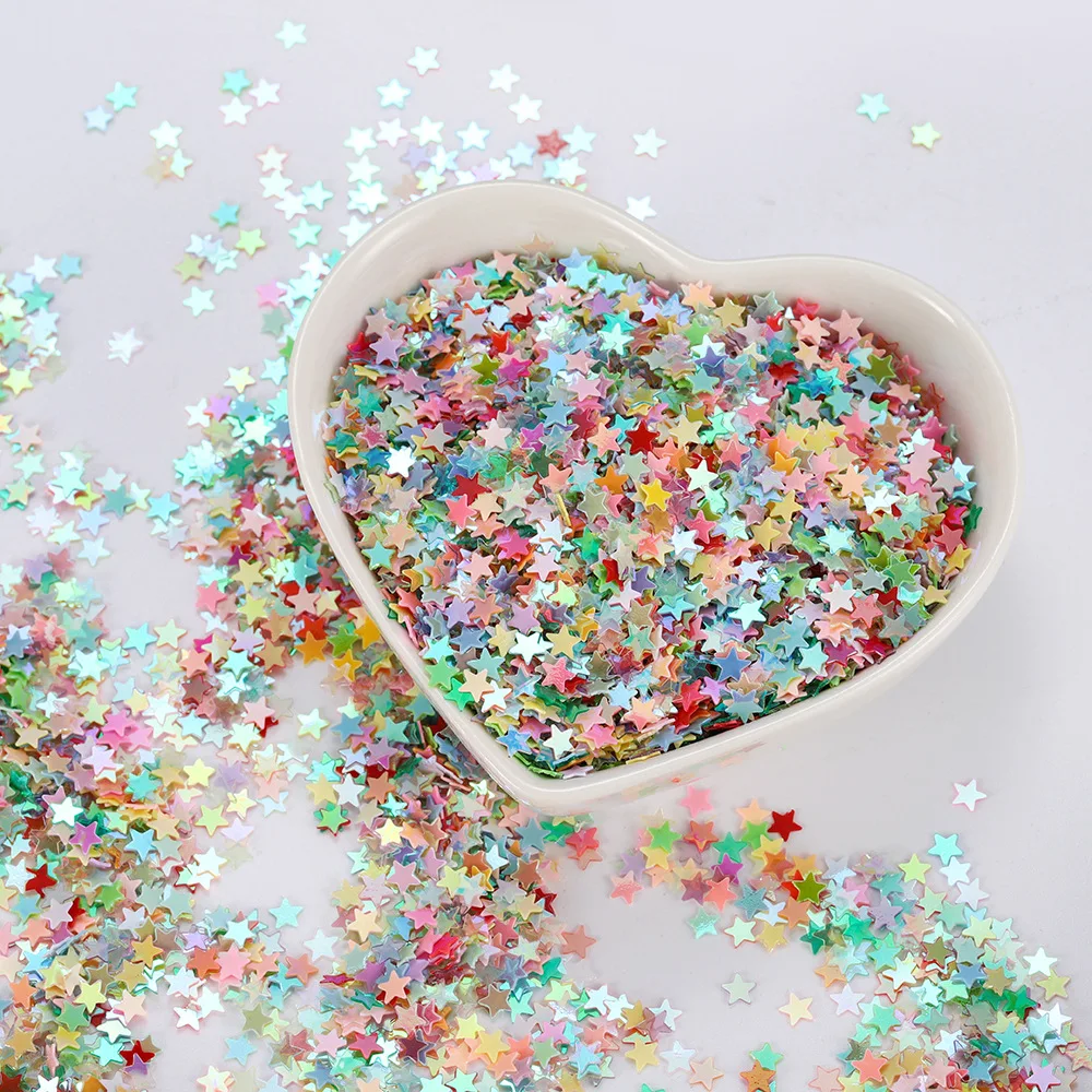 

10g/bag Mix Color Glitter Multicolor Sequins Pentagram AB color Nail Sequins for Nail Art Crafts Scrapbooking Accessories