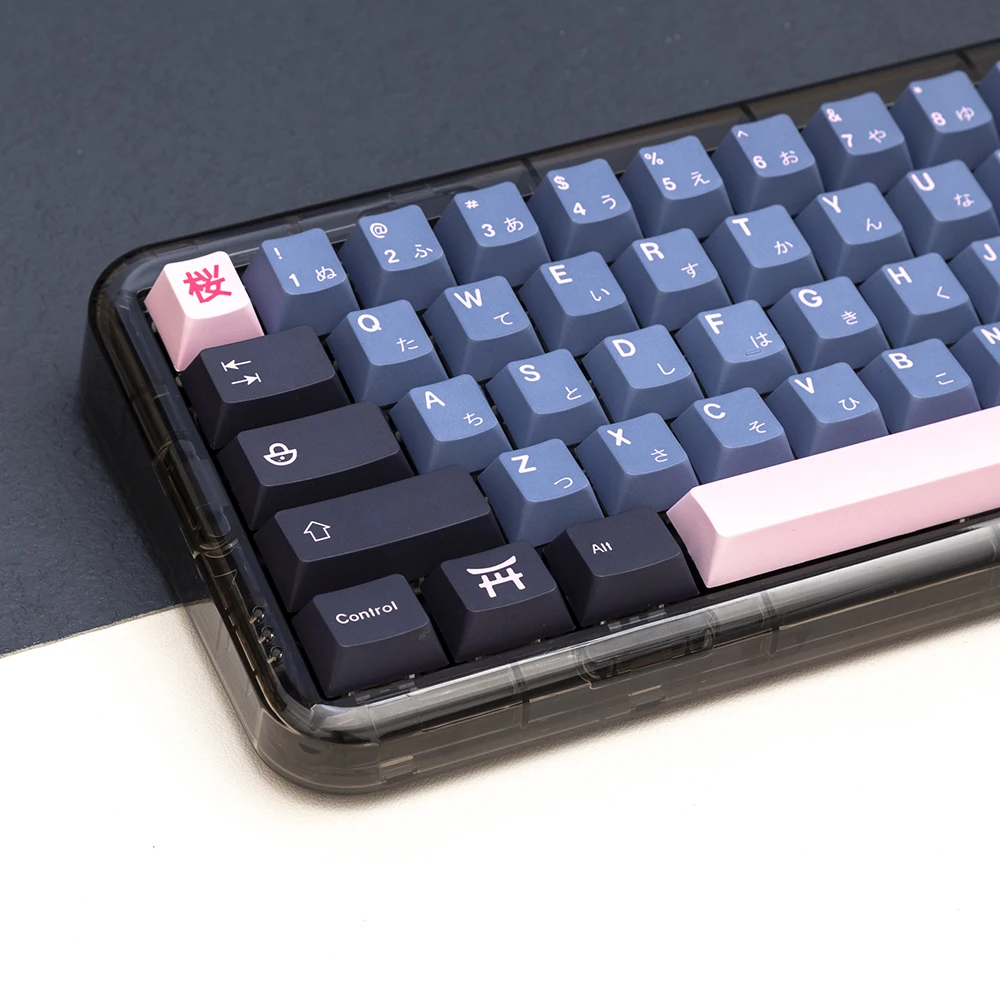 

KBDiy GMK NightSakura PBT колпачок для механической клавиатуры 141 колпачков для Cherry Profile MX переключатели DIY голубые колпачки