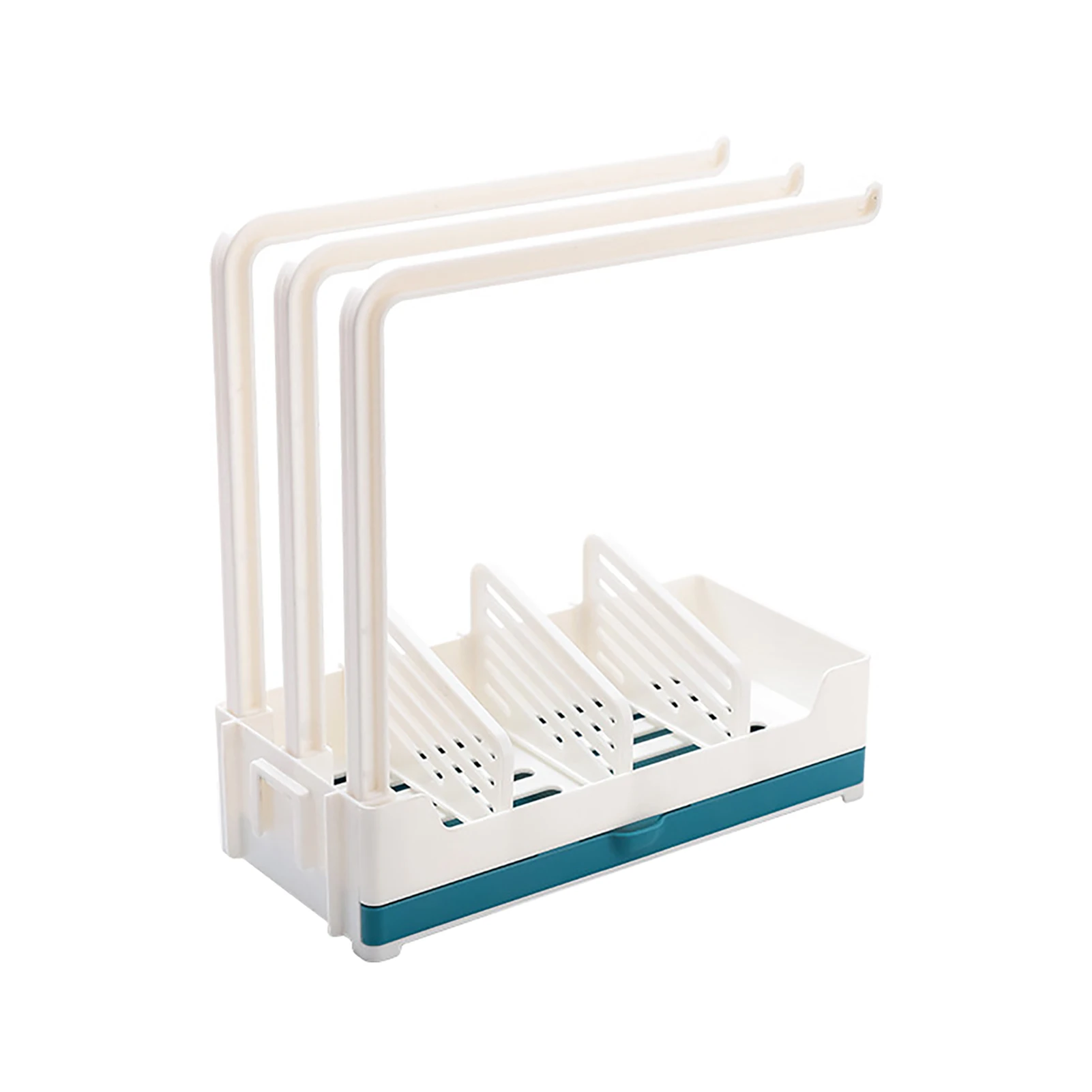 

For Brush Soap Dishcloth Rack Sponge Holder Drying Hanger Bathroom With Drain Pan Kitchen Sink Storage Space Saving Wall Mounted