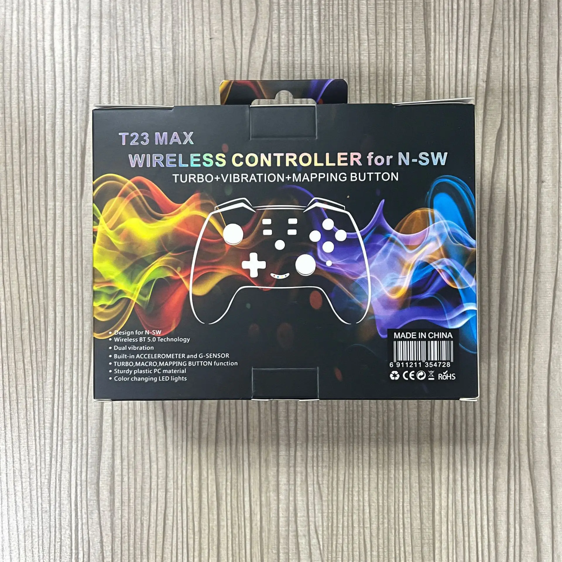 

Transparent For Switch Pro Controller Wireless Joystick Bluetooth gamepad with LED light wake up six axis gyroscope Repeating