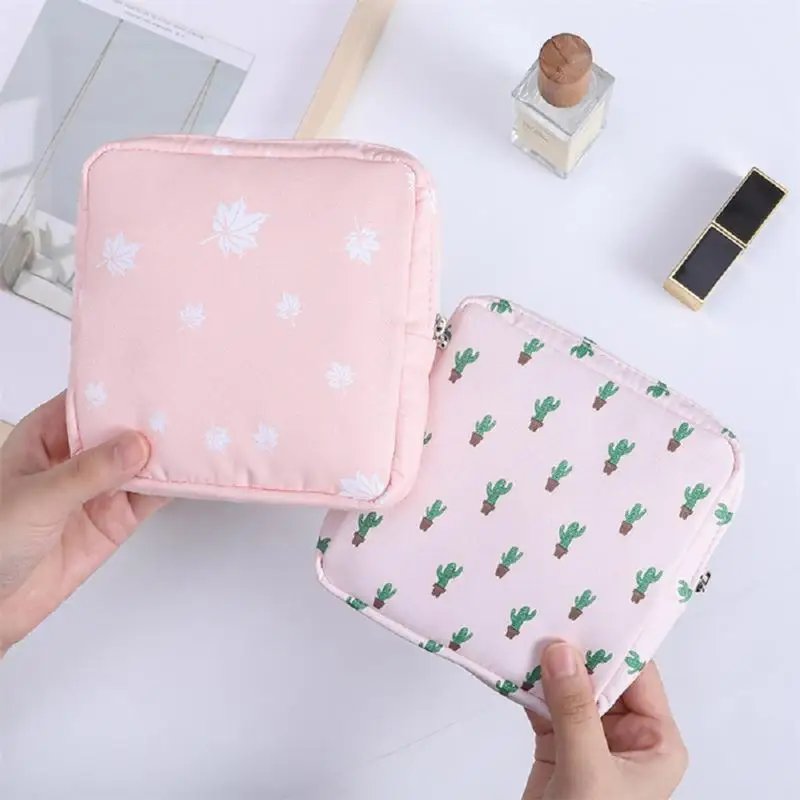 

Fashion Women's Mini Cosmetic Bag Travel Mini Sanitary Napkin Storage Bag Coin Money Card Lipstick Storage Bag Wallet Bag 1pc