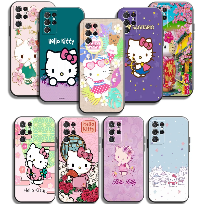 

Hello Kitty Cute Phone Cases For Samsung Galaxy A31 A32 A51 A71 A52 A72 4G 5G A11 A21S A20 A22 4G Coque Soft TPU Carcasa