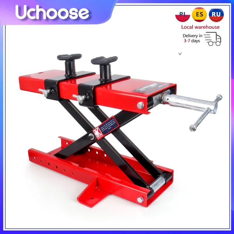 

Stand Repair Tools Professional Motorcycle Jack Lift 500KG 1100LBS Center Scissor Suitable For Motor Bicycle ATV Work