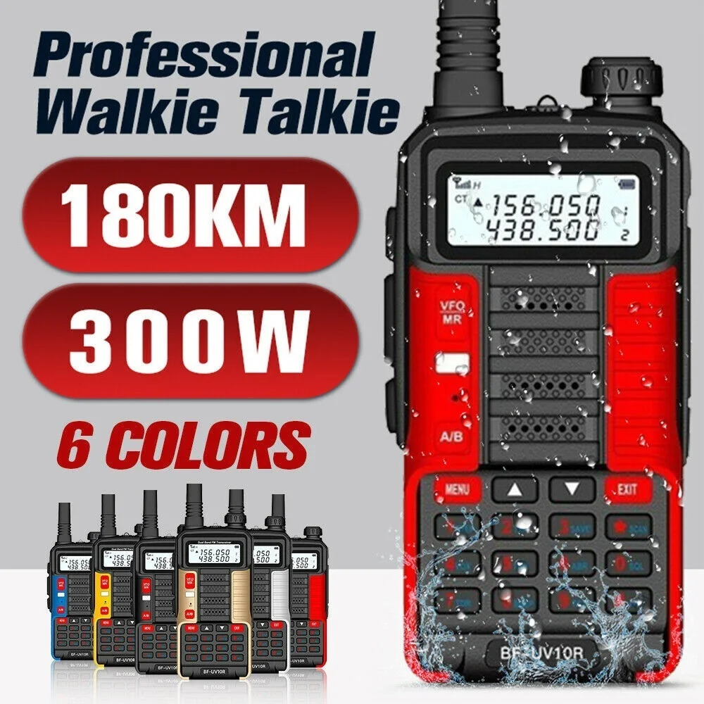 BAOFENG UV-10R Dual-Band Walkie Talkie Long Range Two Way Radio Waterproof UK