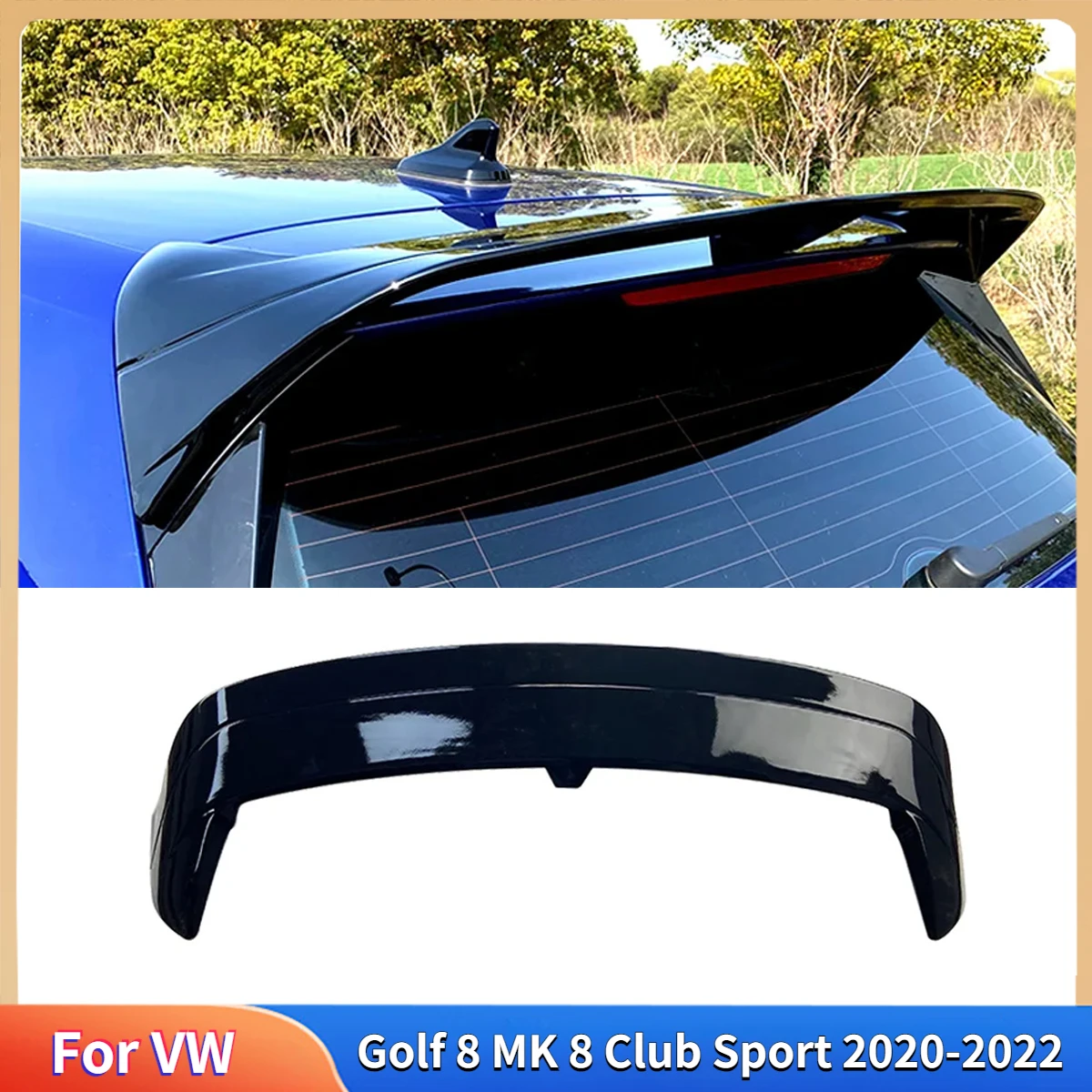 Для VW Golf 8 MK Club Sport 2020-2022 Автомобильный задний багажник спортивный спойлер крыло