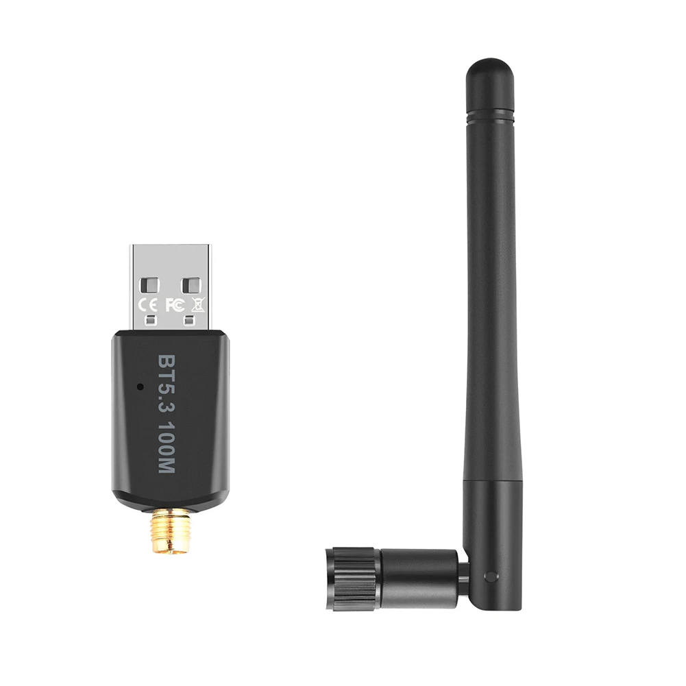 BT608 100M Bluetooth 5,3 адаптер USB Bluetooth адаптер 5,0 для ПК Windows 11/10/8.1 мышь Клавиатура Аудио приемник BT608 100M Bluetooth 5,3 адаптер USB Bluetooth адаптер 5,0 для ПК Windows 11/10/8.1 мышь Клавиатура Аудио приемник