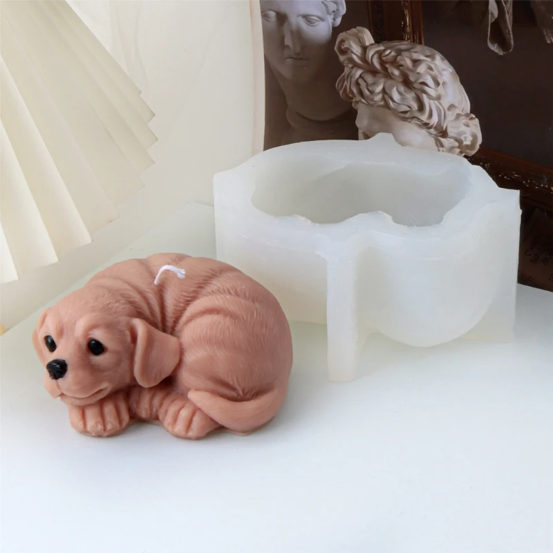 Формы для свечей в виде животных силиконовые формы собак эпоксидной смолы Прямая
