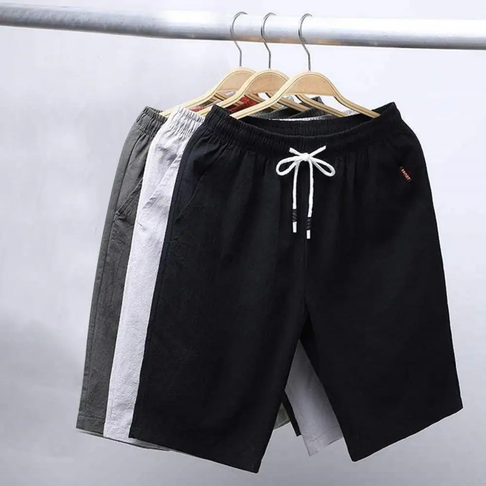 

Bottoms Trendy Elastic Waist Lace-up Short Pants Summer Beach Shorts Quick Dry for Beach