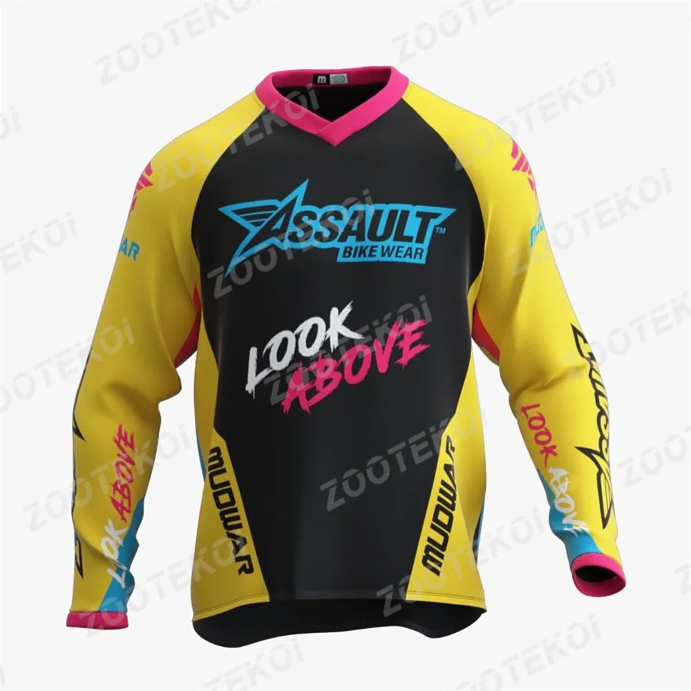 

Assault Bike Wear Downhill Mountain Bike Clothing MTB Jersey Moto Jersey Bicycle Tshirt DH Cycling Jersey Offroad Motocross Gear