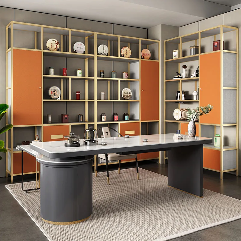 Роскошная книжная полка стеллаж для хранения из алюминиевого сплава