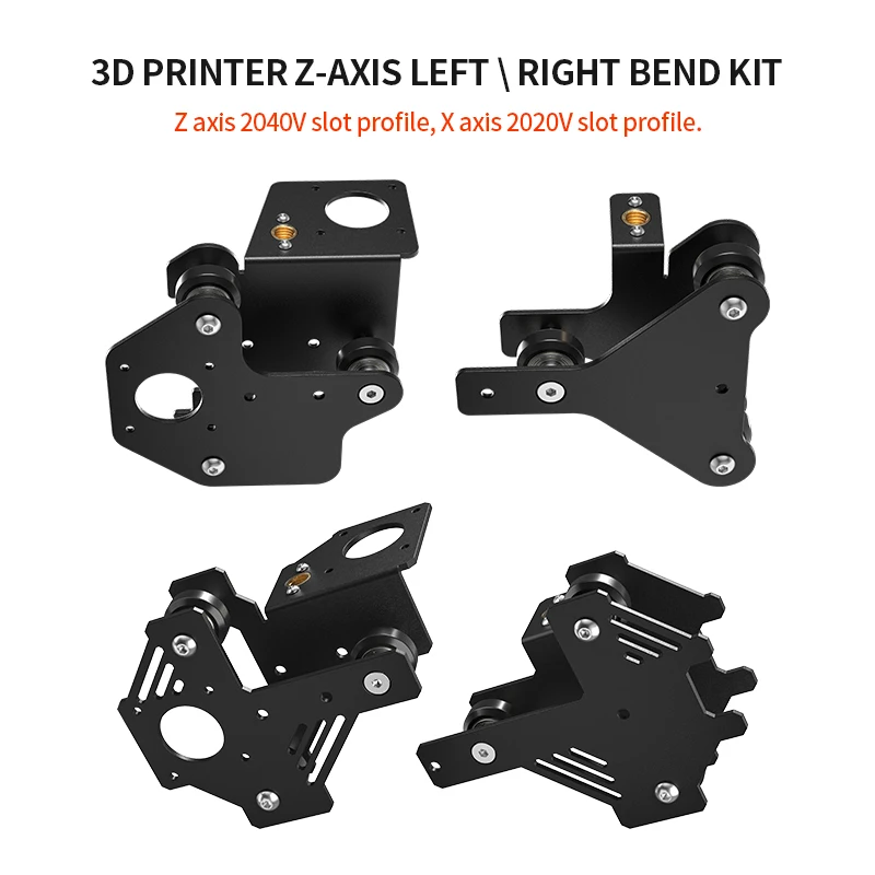 3D Printer Parts X Axis Motor Mount Bracket Right/ Left X/Z-Axis Front/Back Motor Mount Plate With Wheels For CR-10 Ender-3 S4S5