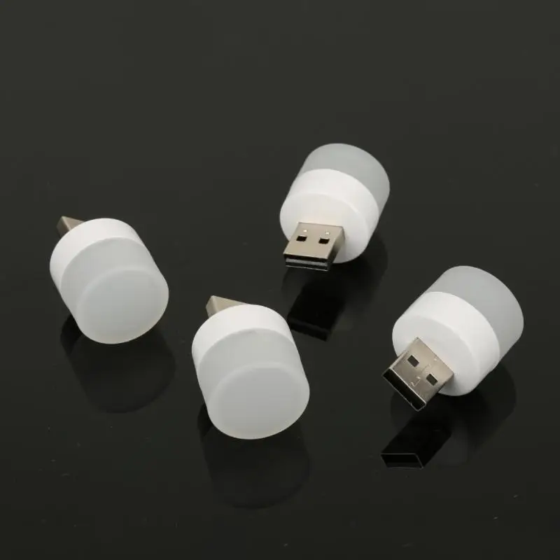 

USB Portable LED Lamp Mini Night Small Round Lamp Computer Mobile Power Light Super Bright Eye Protection Book Light