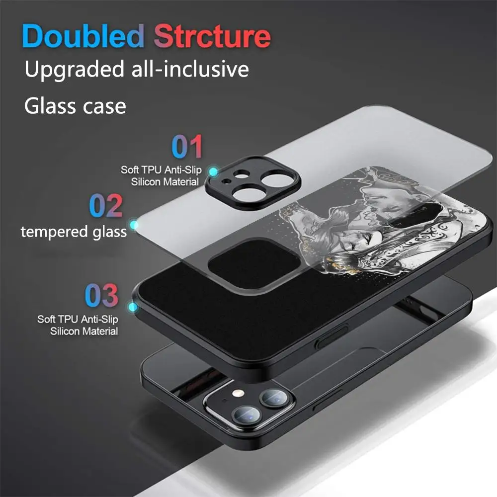 Чехол Acotar A Court of Mist and Fury для телефона со стеклянным корпусом IPhone 15 14 11 12 Pro 8 7 Plus 13 MAX