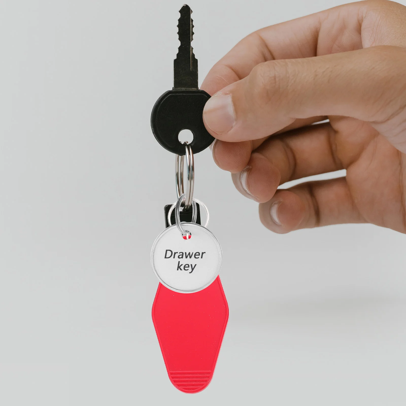 

50 Pcs Labels Luggage Tags Rings Key Id The Circle Metal Keyring Heavy Duty Keychains