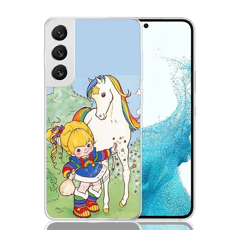 Чехол для телефона R-Rainbow Cute Brite Samsung Galaxy S23 S24 S25 Ultra S20 FE S21 + S22 Plus S10 с мягким принтом