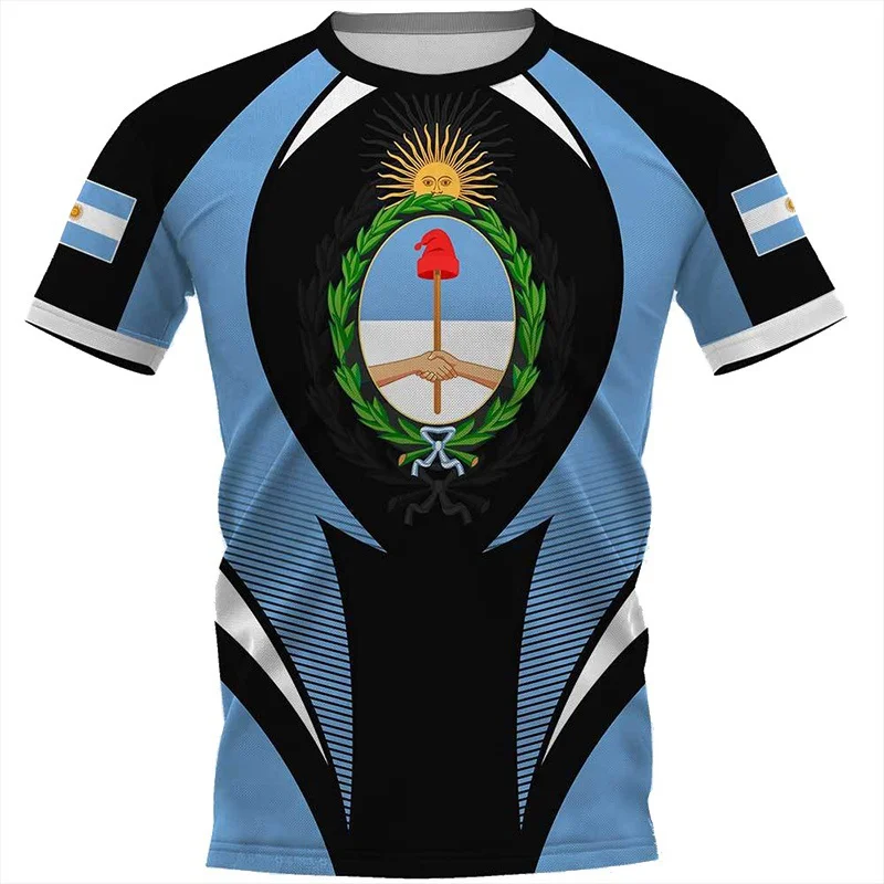 

Argentina 3D PrintT T-shirt Men's Fashion Harajuku Style Casual Short Sleeve Top