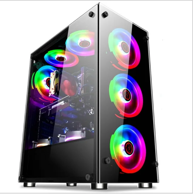 High quality Core I7 CPU  256G SSD GTS450,GTS7670desKtop computer gaming computers