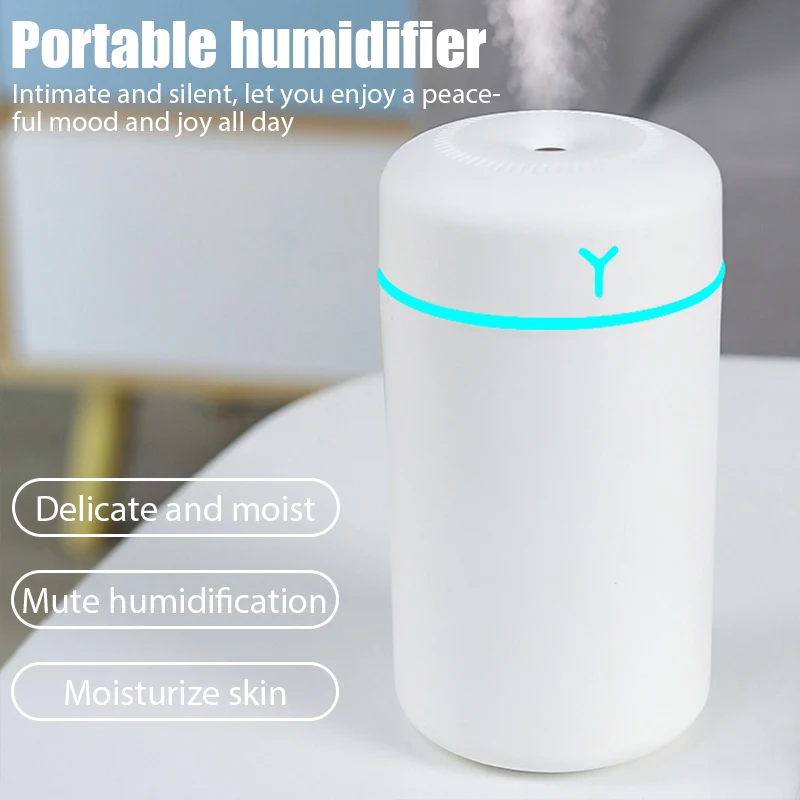 

Humidificador Night Purifier Light Aroma Mist Soft Portable Air Sprayer Oil For Colorful Humidifier Car Cool Home 420ml With