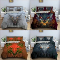 dragon duvet cover with 12 pillowcase 3d printed dragon bedding set with zipper closure unique design quilt cover queen size