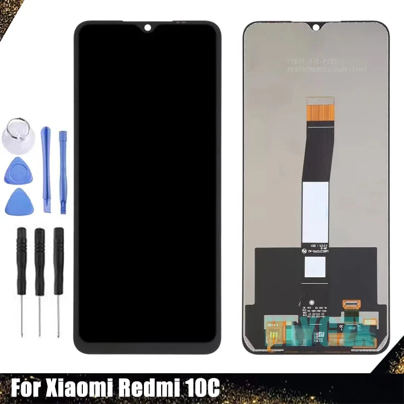 

ЖК-дисплей для Xiaomi Redmi 10C с сенсорным экраном и дигитайзером в сборе, сменный сенсорный экран для Redmi 10C, замена дисплея