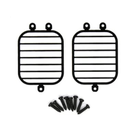model 1 pair 6x6 metal headlight protection cover lampshade tail lamp shade for 110 rc car traxxas trx 4 g500 trx6 g63 axial