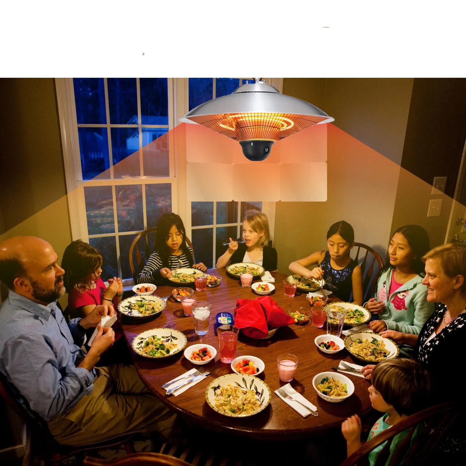 

Heat collector reflector heat insulation resistant infrared heating balcony ceiling heating reflector