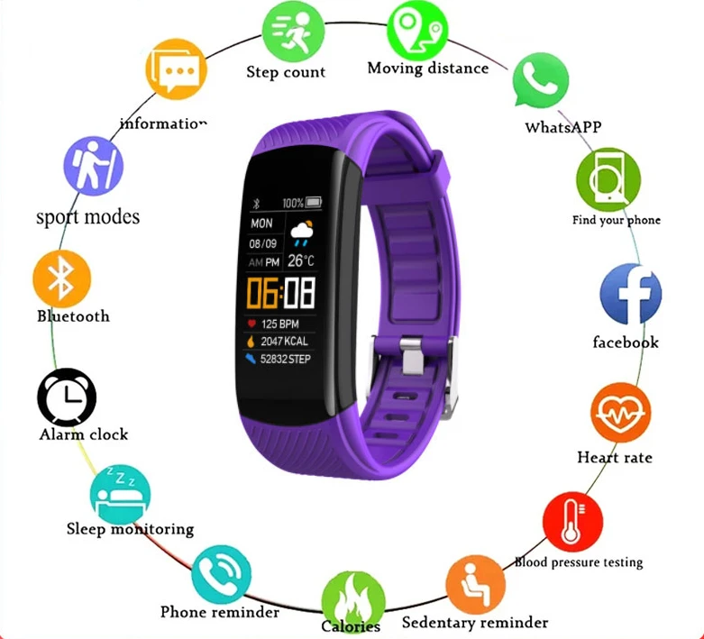 

New Smart Watch Men Women Smartwatch Electronics Smart Clock For Android IOS Fitness Tracker New Fashion Smart-watch C5S