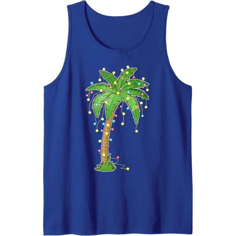 Рождественские огни Пальма Пляж Забавный тропический рождественский подарок